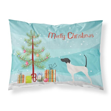 Carolines Treasures Carolines Treasures BB2913PILLOWCASE English Pointer Merry Christmas Tree Fabric Standard Pillowcase BB2913PILLOWCASE
